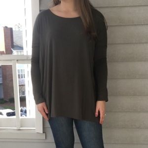 Army green piko shirt